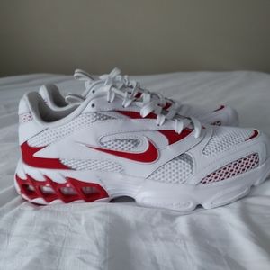 Nike zoom air sneakers size 10.5 red and white